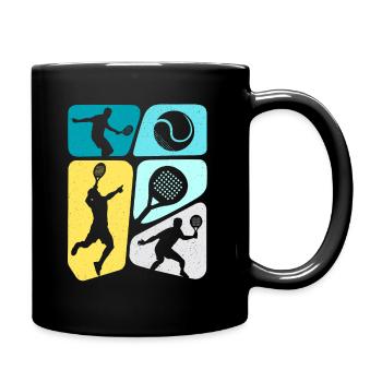 Padel Tennis Kids Boys Padel - Full Colour Mug - black - Right