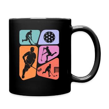 Floorball Joueurs de floorball Enfants Floorball Boys - Mug uni - noir - Droite