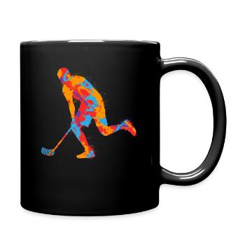 Floorball Intérieur Bandy Coloré Garçons Enfants Floorball - Mug uni - noir - Droite