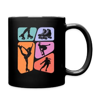Roller Skates Roller Skating Roller Skate Girls - Full Colour Mug - black - Right
