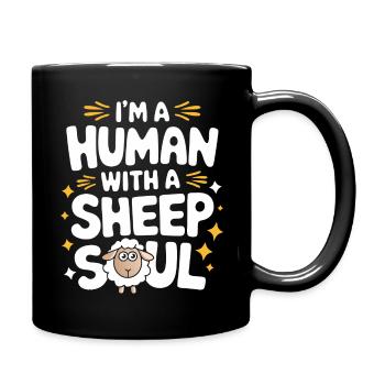 Sheep Sheep Farmer Lamb Farmer - Full Colour Mug - black - Right