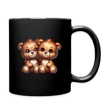 Niedliche Kuschelbären für Kinder und - Tasse einfarbig - Schwarz - Rechts