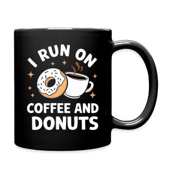 Donut Donuts Süßigkeiten Bagel - Tasse einfarbig - Schwarz - Rechts