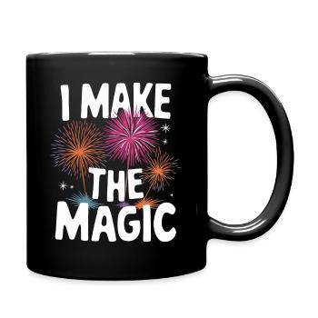 Pyrotechniker Feuerwerk Pyrotechnik - Tasse einfarbig - Schwarz - Rechts