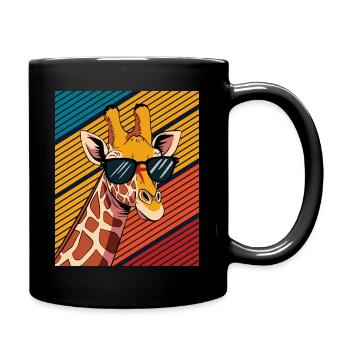 Giraffe Animal Africa Giraffes - Full Colour Mug - black - Right