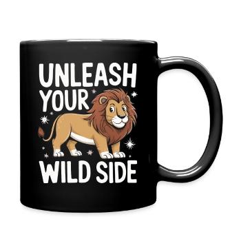 Lion Lion Animal Africa - Full Colour Mug - black - Right
