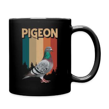 Pigeon Pigeons Animal Oiseau - Mug uni - noir - Droite