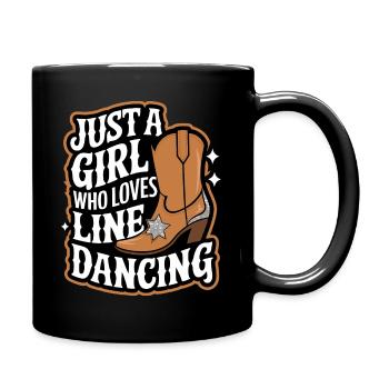 Danse en ligne Danseurs - Mug uni - noir - Droite