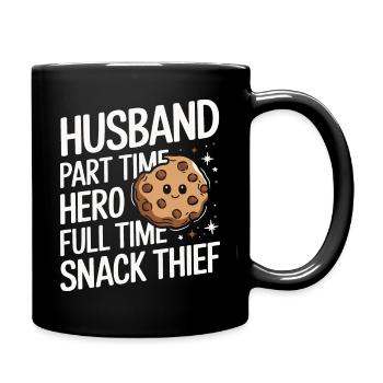 Ehemann Ehegatte Familie Hochzeit - Tasse einfarbig - Schwarz - Rechts