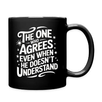 Ehemann Ehegatte Familie Hochzeit - Tasse einfarbig - Schwarz - Rechts