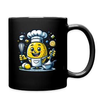 Happy lemon cooking adventure - Full Colour Mug - black - Right