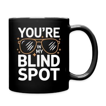 Blinde Blindheit Sehbehinderte Menschen - Tasse einfarbig - Schwarz - Rechts