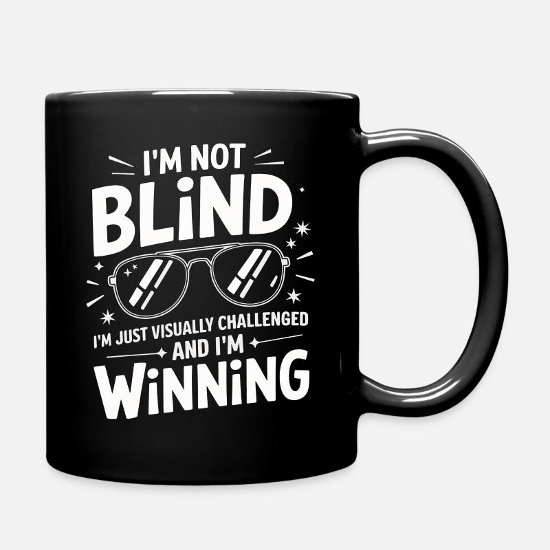 Blinde Blindheit Sehbehinderte Menschen - Tasse einfarbig - Schwarz