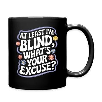 Aveugle Personnes malvoyantes - Mug uni - noir - Droite