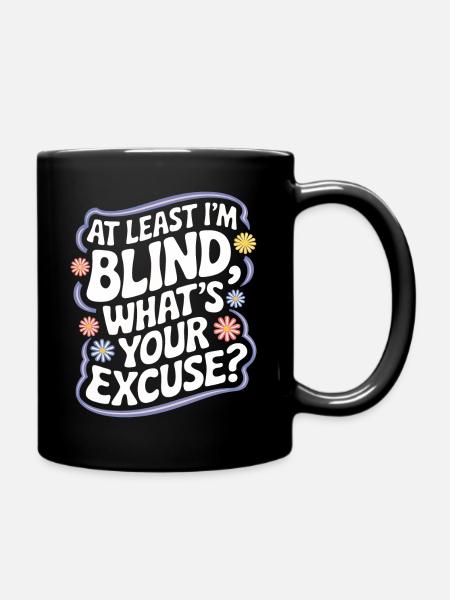 Blinde Blindheit Sehbehinderte Menschen - Tasse einfarbig - Schwarz