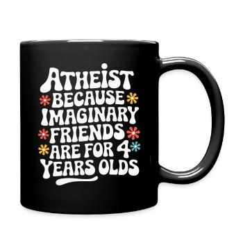 Atheismus Atheist Anti-Religion Agnostiker - Tasse einfarbig - Schwarz - Rechts