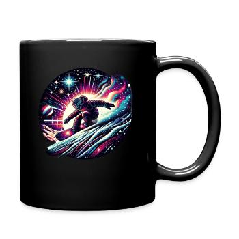 Space Snowboard Adventure - Full Colour Mug - black - Right