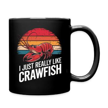 Homards, crabes, crevettes, fruits de mer - Mug uni - noir - Droite