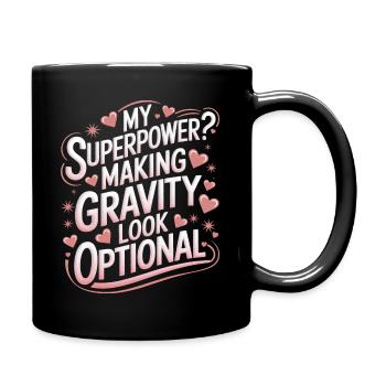 Turnen Turner Gymnastik - Tasse einfarbig - Schwarz - Rechts