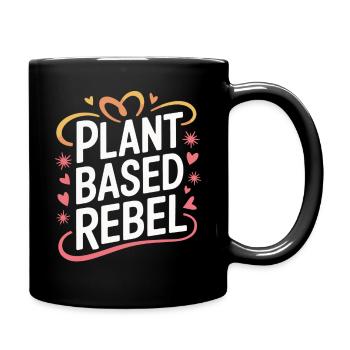 Végétarien Végétalien Végétarien Végétarien - Mug uni - noir - Droite