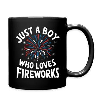 Pyrotechniker Feuerwerk Pyrotechnik - Tasse einfarbig - Schwarz - Rechts
