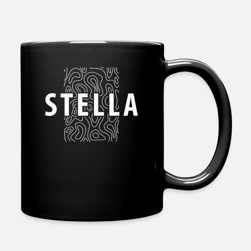 Stella Personalisiert - Name Stella - Tasse einfarbig - Schwarz