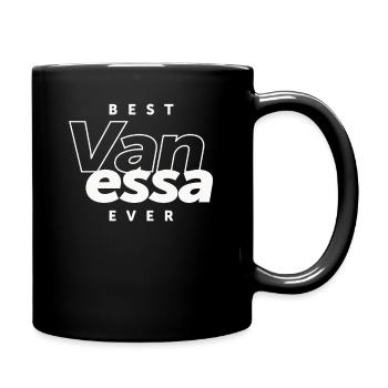 Die beste Vanessa aller Zeiten - Name Vanessa - Tasse einfarbig - Schwarz - Rechts