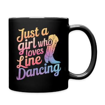 Danse en ligne Danseurs - Mug uni - noir - Droite
