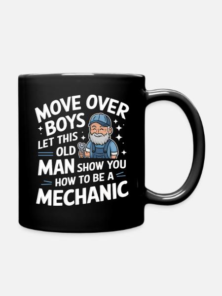 Mechaniker Schrauber Werkstatt - Tasse einfarbig - Schwarz