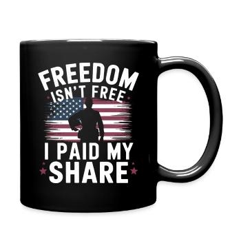 Soldat militaire vétéran - Mug uni - noir - Droite