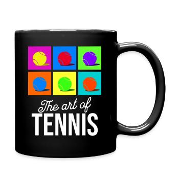 L’Art du Tennis Chemise Pop Art - Mug uni - noir - Droite