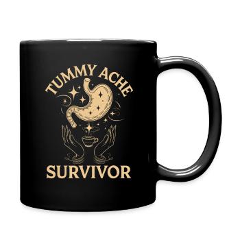 Belly Ache: Survivor With Charm And Mug - Full Colour Mug - black - Right