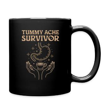 Survivant du mal d’estomac Magie et humour - Mug uni - noir - Droite