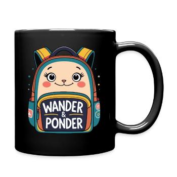 Wander & Ponder - Adventure Backpack - Full Colour Mug - black - Right