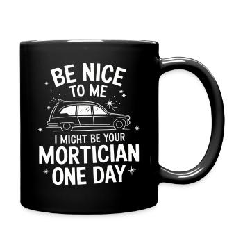Undertakers hearses Undertakers - Full Colour Mug - black - Right
