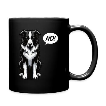 Pas de Border Collie Chien de berger Border Collies Collie - Mug uni - noir - Droite