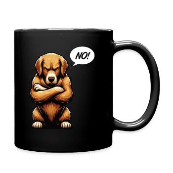 No Golden Retriever Goldie Goldiebesitzer Goldies - Tasse einfarbig - Schwarz - Rechts