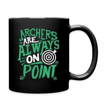 Archers Are Always On Point - Full Colour Mug - black - Right