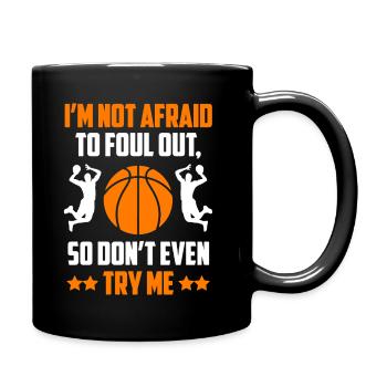 Basketball Try Me - Full Colour Mug - black - Right
