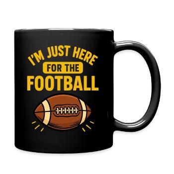 Ici pour le football - Fan Design - Mug uni - noir - Droite