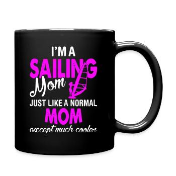 I am A Sailing Mom - Full Colour Mug - black - Right