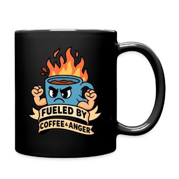 Fueled by Coffee and Anger - Full Colour Mug - black - Right