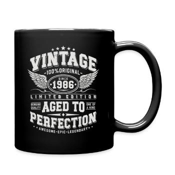 Vintage, 1986, Rétro, Vintage, Cadeau d’anniversaire - Mug uni - noir - Droite