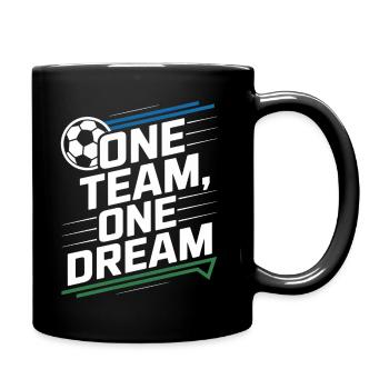 ONE TEAM ONE DREAM - Full Colour Mug - black - Right