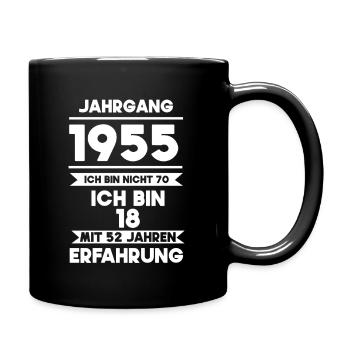 Born in 1955 - Full Colour Mug - black - Right