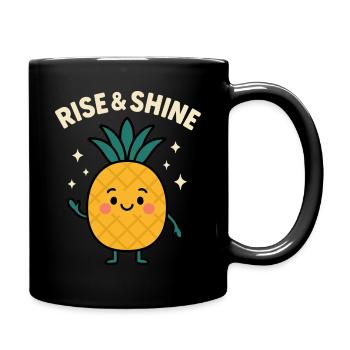 Ananas sucré Rise & Shine - Mug uni - noir - Droite