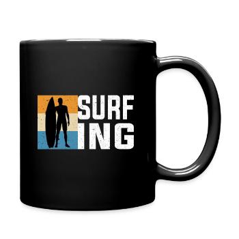 Surfing - Full Colour Mug - black - Right