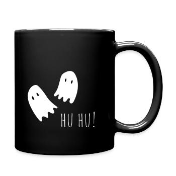 Geister Hu Hu Halloween - Tasse einfarbig - Schwarz - Rechts