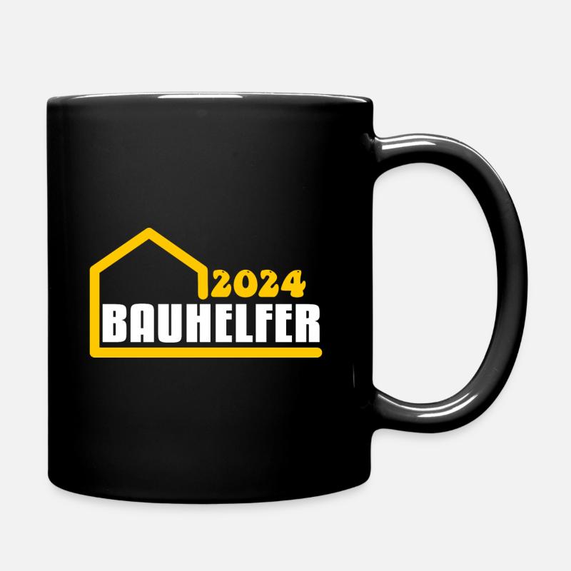 Bauhelfer 2024 - Tasse einfarbig - Schwarz