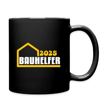 Bauhelfer 2025 - Tasse einfarbig - Schwarz - Rechts